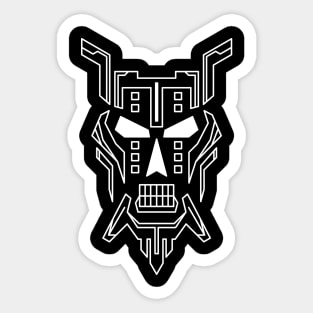 Cyber Skull 1 Sticker